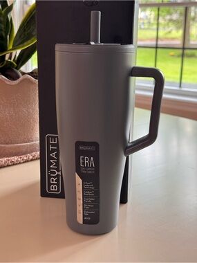 BrüMate ERA 40 oz Insulated Travel Mug with Handle - Gray